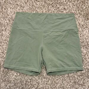 lululemon athletica Sage Green High-Rise Bike Shorts